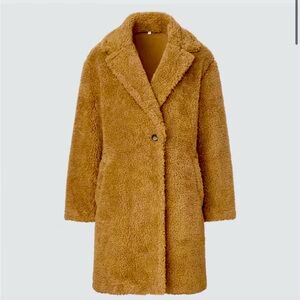 Uniqlo Fleece Tailored Teddy Coat
